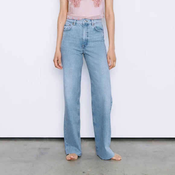 (SOLD ON FB) ZARA The 90’s Full Length Jeans - Picture 1 of 5